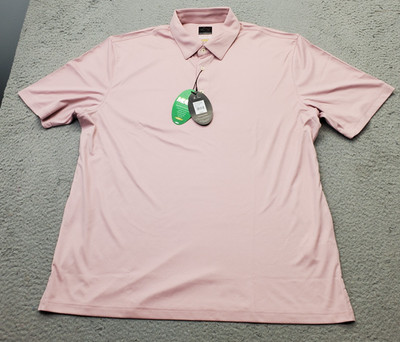 Greg Norman ML75 Play Dry Golf Polo Shirt Mens XL Pink Pro-Series Slit G7S22K470
