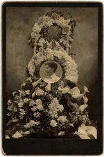 Cabinet Card Minton Young Ladies Funeral Floral Memorial Bellevue Ohio