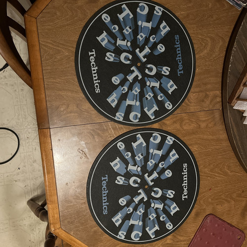 GENUINE OEM Technics Slipmat for SL-1200 M3D Pair (Near Mint Cond.)