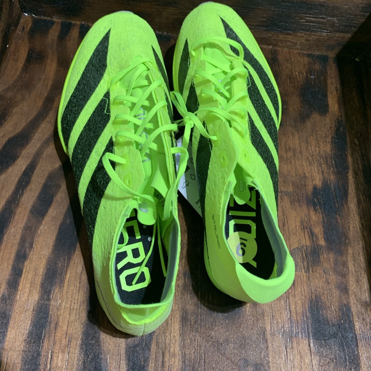 Size 8.5 - adidas Adizero Prime SP 3 Strung Lucid Lemon 
