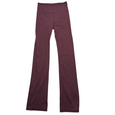 Athleta Elation Straight Leg Pant Womens XS Burgundy High Rise Yoga Pants