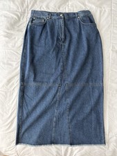 Vintage Lauren Jeans Co Ralph Lauren Denim Maxi Skirt 16W 90s Cowgirl Western