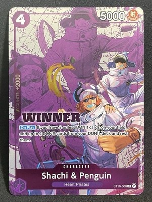 Shachi & Penguin Winner Pack 2025 Vol. 4 Foil One Piece Promotion Card ST10-008