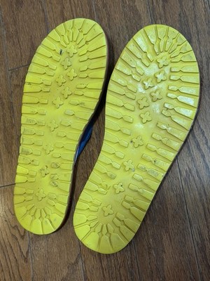 DSQUARED2 Men's Thong Sandals Green Blue Yellow Red White Multi-Color Straps