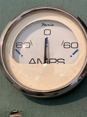 FARIA CHESAPEAKE WHITE SS, AMPS Meter