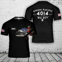 Custom Name Union Pacific Steam Locomotive 4014 BIG BOY T-Shirt 3D Gift Father