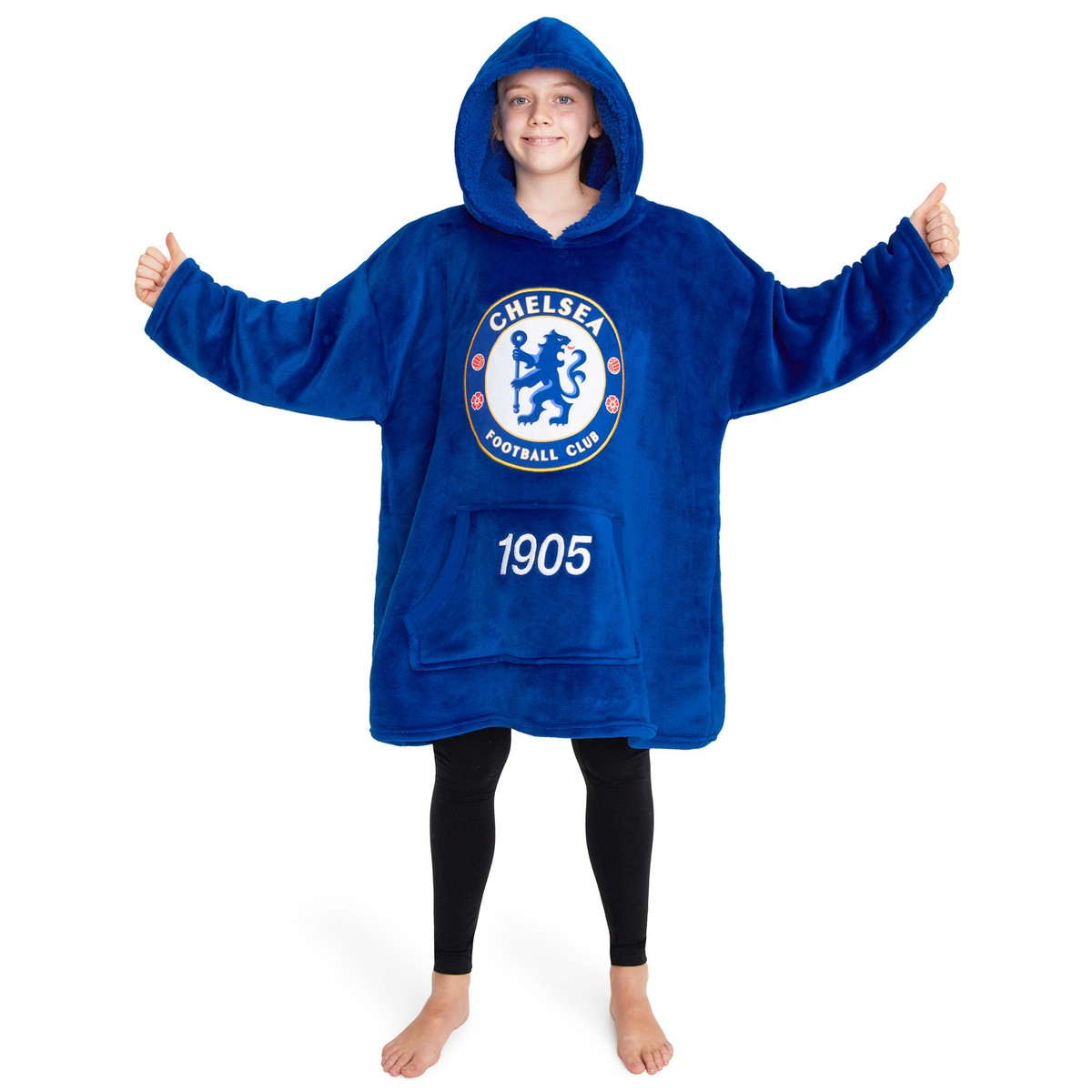 Football Hoodie Blanket Kids Liverpool Boys Hoodies, RED Oversized