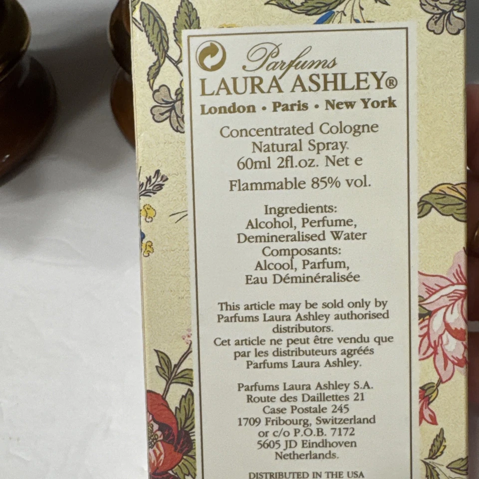 Laura Ashley Nº 1 Eau De Toilette 2oz Fórmula Original Nuevo Foto 4 de 4