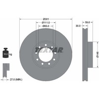 2X Textar 93177603 Bremsscheibe