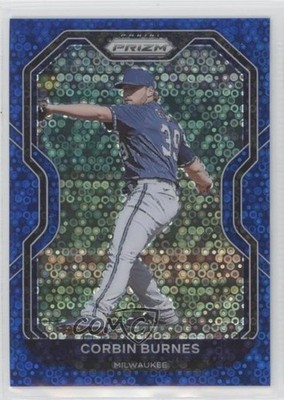 2021 Panini Prizm Tier II Blue Donut Circle 38/199 Corbin Burnes #128 10k8