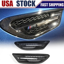 For Bmw F10 M5 Sedan 2011-16 Real Carbon Fiber Side Air Fender Vents Mesh Grille For Bmw F10 M5 Sedan 2011-16 Real Carbon Fiber Side Air Fender Vents Mesh Grille