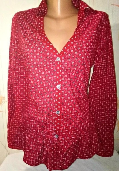 Women s.Oliver Shirt Red Cotton 36