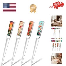 4 Pieces Letter Opener Knife Fancy Stainless Steel Envelope Openers Slitter L...