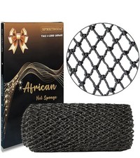 African Net Sponge Authentic, African Exfoliating Sponge Real African Net Black