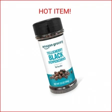 Amazon Grocery, Tellicherry Whole Black Peppercorns, 3.5 Oz (Previously Happy Be