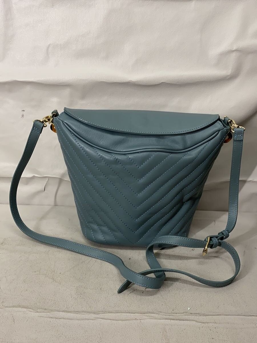 GRES Shoulder Bag Leather BLU - image 7