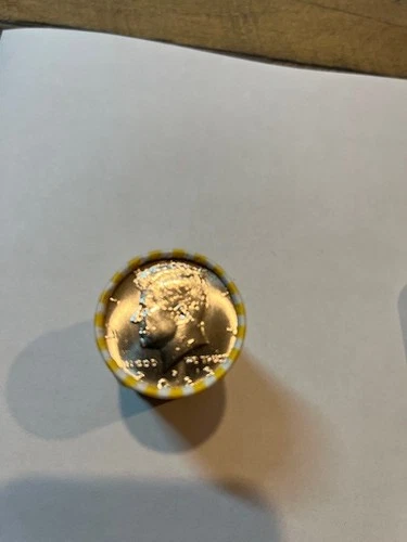 2023 P Kennedy Half Dollar Roll, OBW, All Coins Are BU. PRICE IS FOR ONE ROLL.