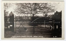 Hertfordshire, Tring, New Mill, The Implement Gate Real Photo Postcard. c1910