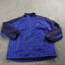 VTG Ralph Lauren Jacket Mens L Blue Polo Sport Lined Windbreaker Bomber Zip Coat