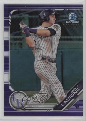 2019 Bowman Draft Chrome Purple Refractor 38/250 Grant Lavigne #BDC-188 1o6m