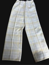 Vintage 70s High Waist Plaid Pants