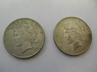 Set of 2 1922 Peace Silver Dollars NOT Cleaned