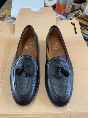Herren Halbschuhe Hirsch schwarz mit eingenähter Ledersohle Gr. 43