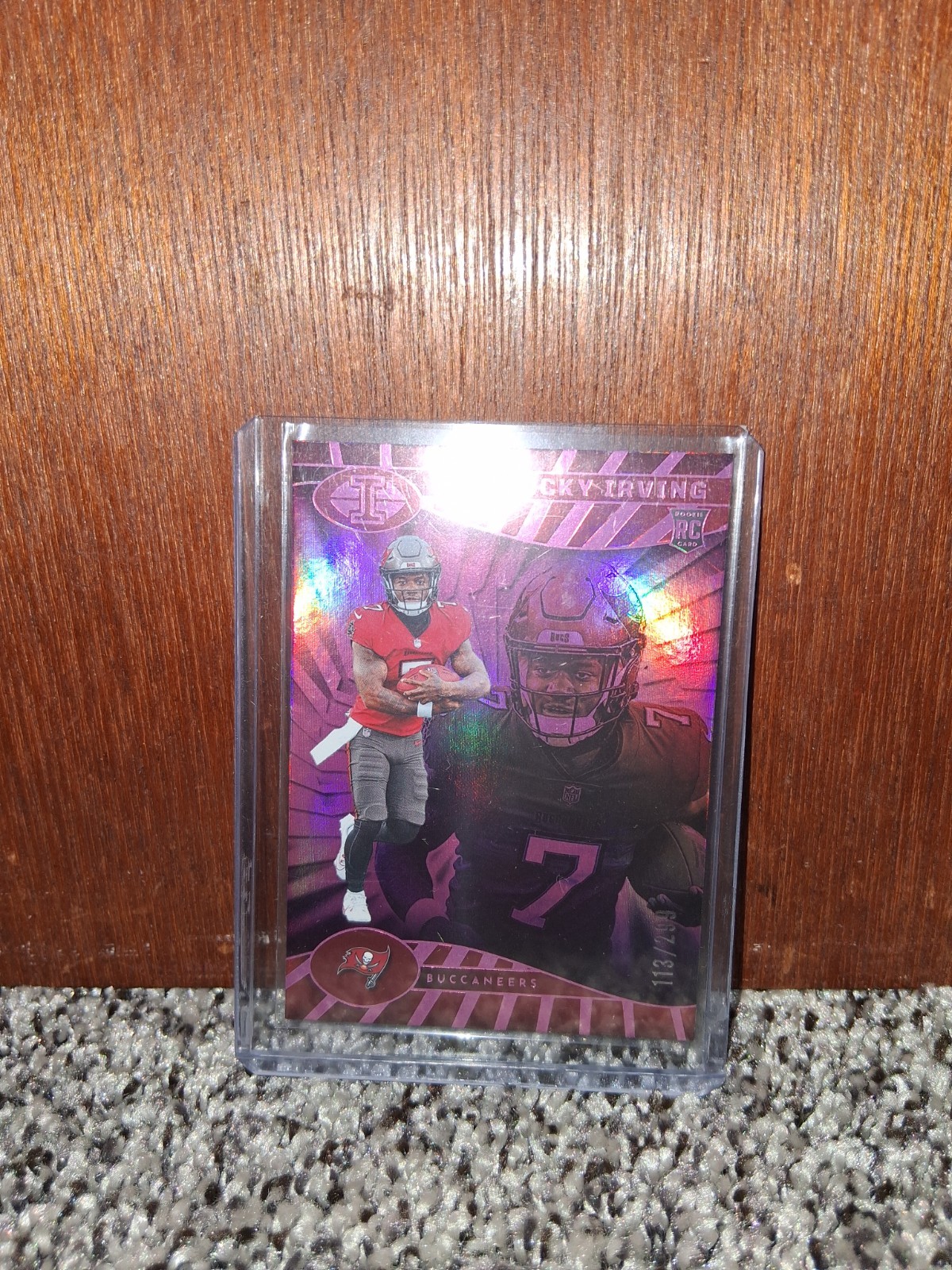 2024 Panini Illusions Bucky Irving #85 Trophy Collection Pink /299 (RC)