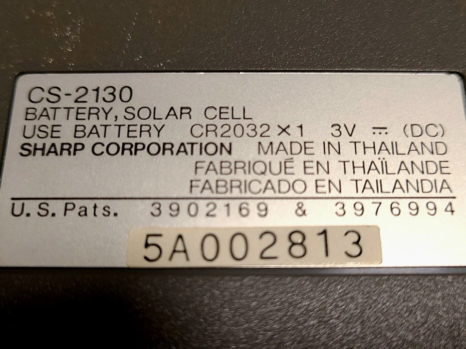 Sharp Compet CS-2130 Solar/battery 12 digit Calculator,large-buttons/numerals. - image 3 of 3