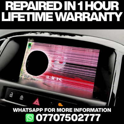 VAUXHALL ASTRA J 2011-2015 LCD BILDSCHIRM DISPLAY REPARATUR SERVICE MEDIA UNIT NAVI