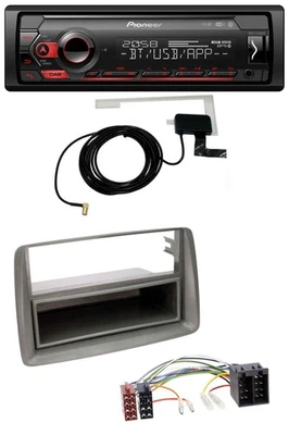 Pioneer DAB USB MP3 Bluetooth Autoradio für Fiat Panda (169 2003-2012) grau - Bild 1 von 4