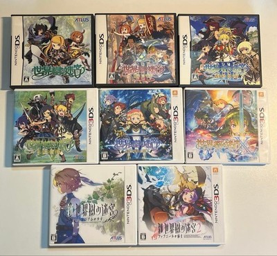Lot 8 Etrian Odyssey 1 2 3 4 5 X Untold 1 2 Set Nintendo DS 3DS Japan getestet