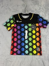 Hummel S128 Denmark Goalkeeper Shirt Kids Football Jersey Schmeichel No.1 Multi