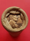 1915-S LINCOLN WHEAT CENT 1921-S LINCOLN WHEAT PENNY COIN ROLL ENDERS BANKROLLED