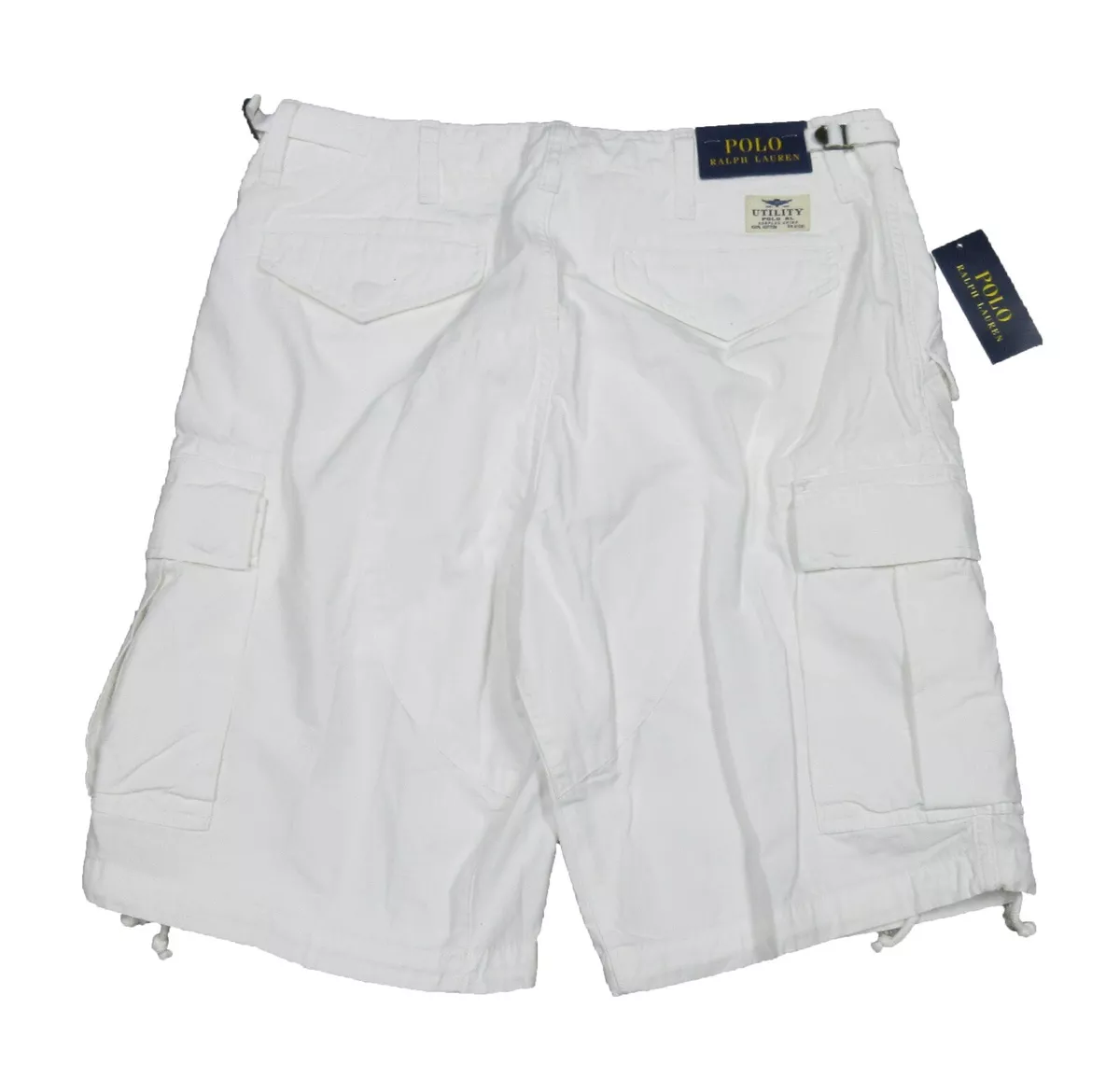 Polo Ralph Lauren belted cargo-pocket shorts - White