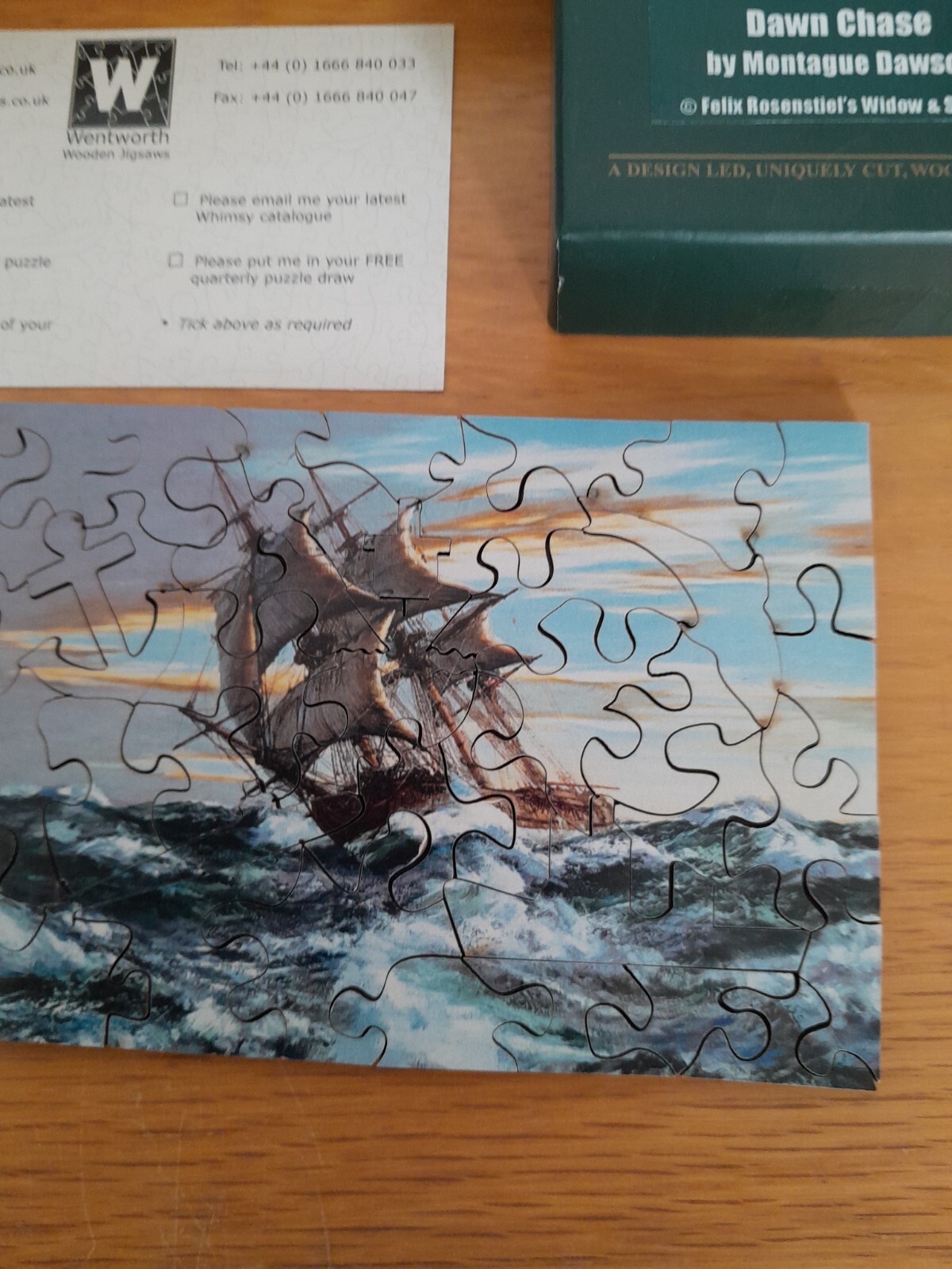 Wentworth Jigsaw Puzzle 40 pieces Montague Dawson eBay
