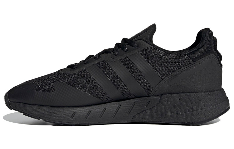 BLACK① Adidas Originals Men's ZX 5K Boost Black Running Shoes 7.5