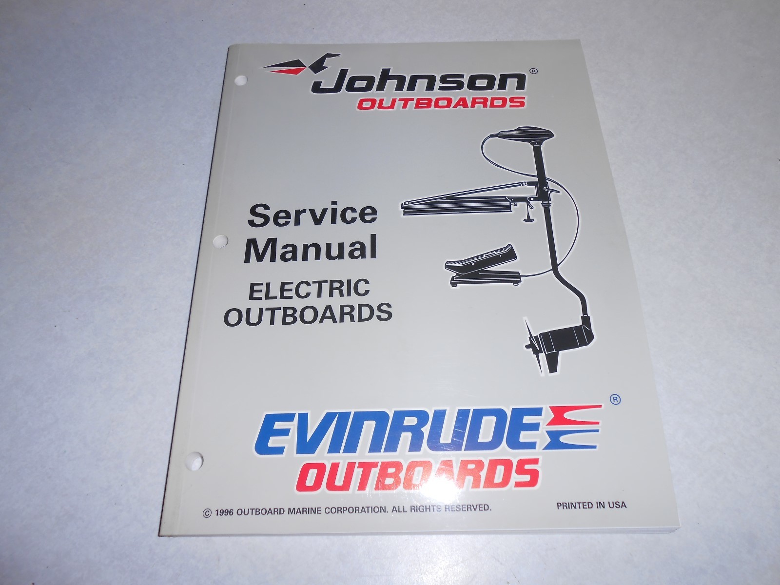 1997 GENUINE JOHNSON EVINRUDE ELECTRIC TROLLING MOTOR REPAIR SERVICE