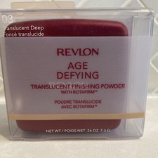 Revlon Age Defying Translucent Finishing Powder .26 oz Sealed New 03 Deep