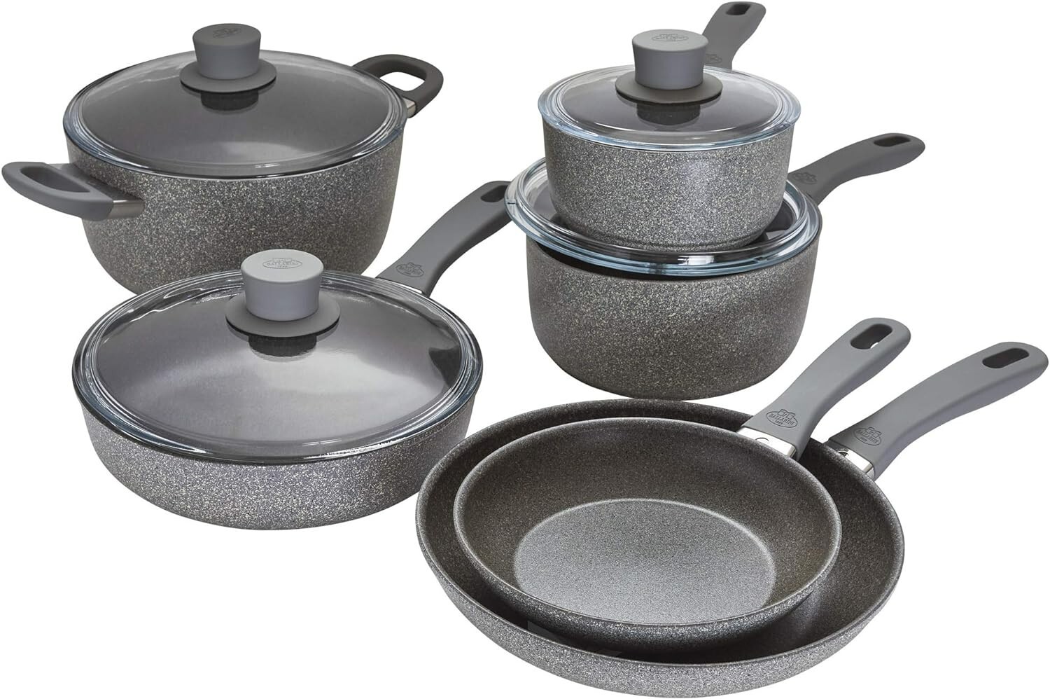 Ballarini Parma Plus 10-Piece Nonstick Aluminum Cookware Set by Henckels