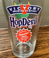 Victory Brewing Hop Devil Great British Beer Festival 2002 Champion Beer Glass