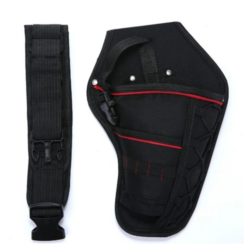 Heavy Duty Drill Holster Belt Pouch Bit Holder Hanging Waist Storage