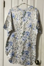 Barbizon Nightgown Satin Floral No Size