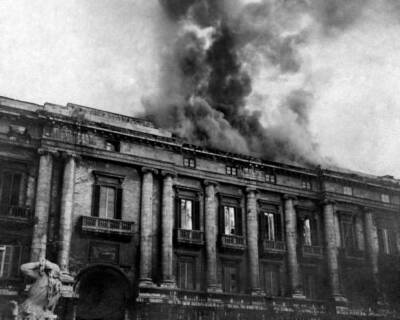 Italy Sicily Messina Earthquake The Teatro Marittimo Destroyed 1908 OLD PHOTO