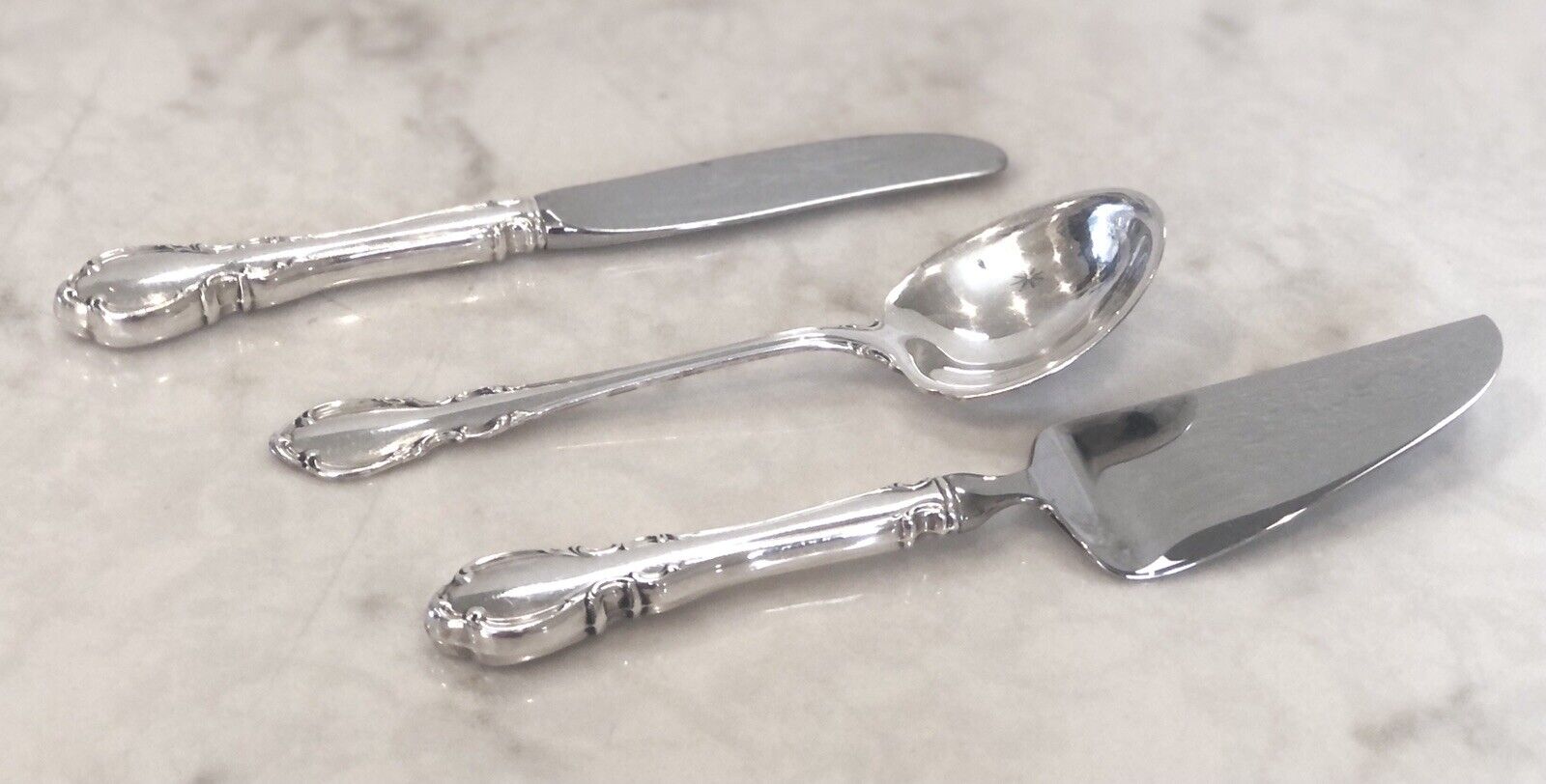 Towle Sterling Silver Legato (1962) - 3 pc Cheese, Butter Knife, Sugar Spoon