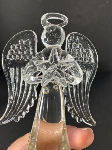 Gilde Dreamlight Glas Engel Germany Gold Silber Sterne weiße Äpfel - HÜBSCH! - Bild 9 von 11