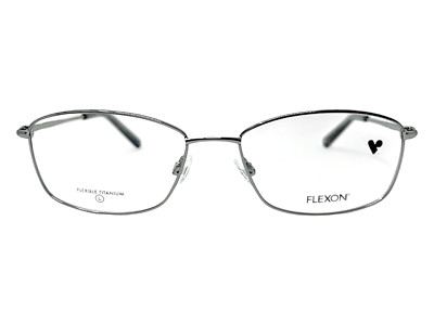 AUTHENTIC & NEW - FLEXON - W3040 041 56/18/140 - SHINY SILVER EYEGLASSES