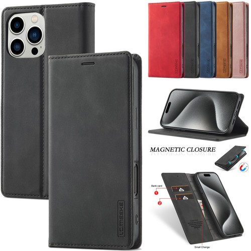 For iphone 16 15 Pro Max 14 13 12 11 XR 7 8 Phone Case Leather Wallet Flip Cover