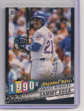 2020 Topps Decades' Best Black Border Sammy Sosa 2/299