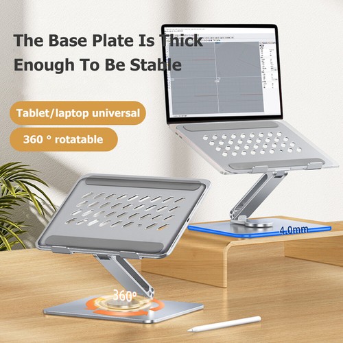 Laptop St?nder H?henverstellbar, Aluminiumlegierung 360? Drehbarer Basis Ergonom - Afbeelding 12 van 15